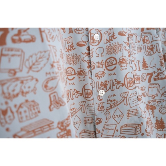 Comme des Garçons - 1990s Cotton Post-Soviet Narrative Print Shirt - Picture 13 of 16